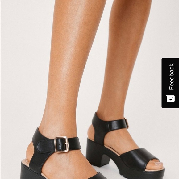 Koi Footwear black  Leather Sandal - size 37 - Picture 5 of 7